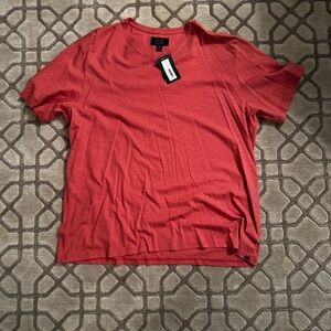 NWT Even Tide Vibrant Red Short Sleeve Tee